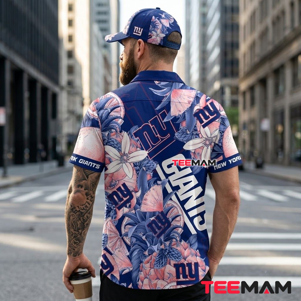 New York Giants Hawaiian Shirt Custom Name Pineapple Beach Version 3 New York Giants Hawaiian Shirt Custom Name Pineapple Beach Version 3