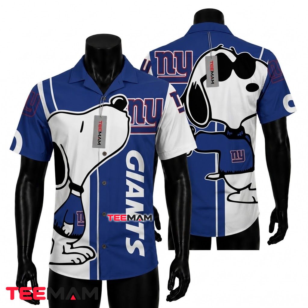 New York Giants Hawaiian Shirt Snoopy Cool Front
