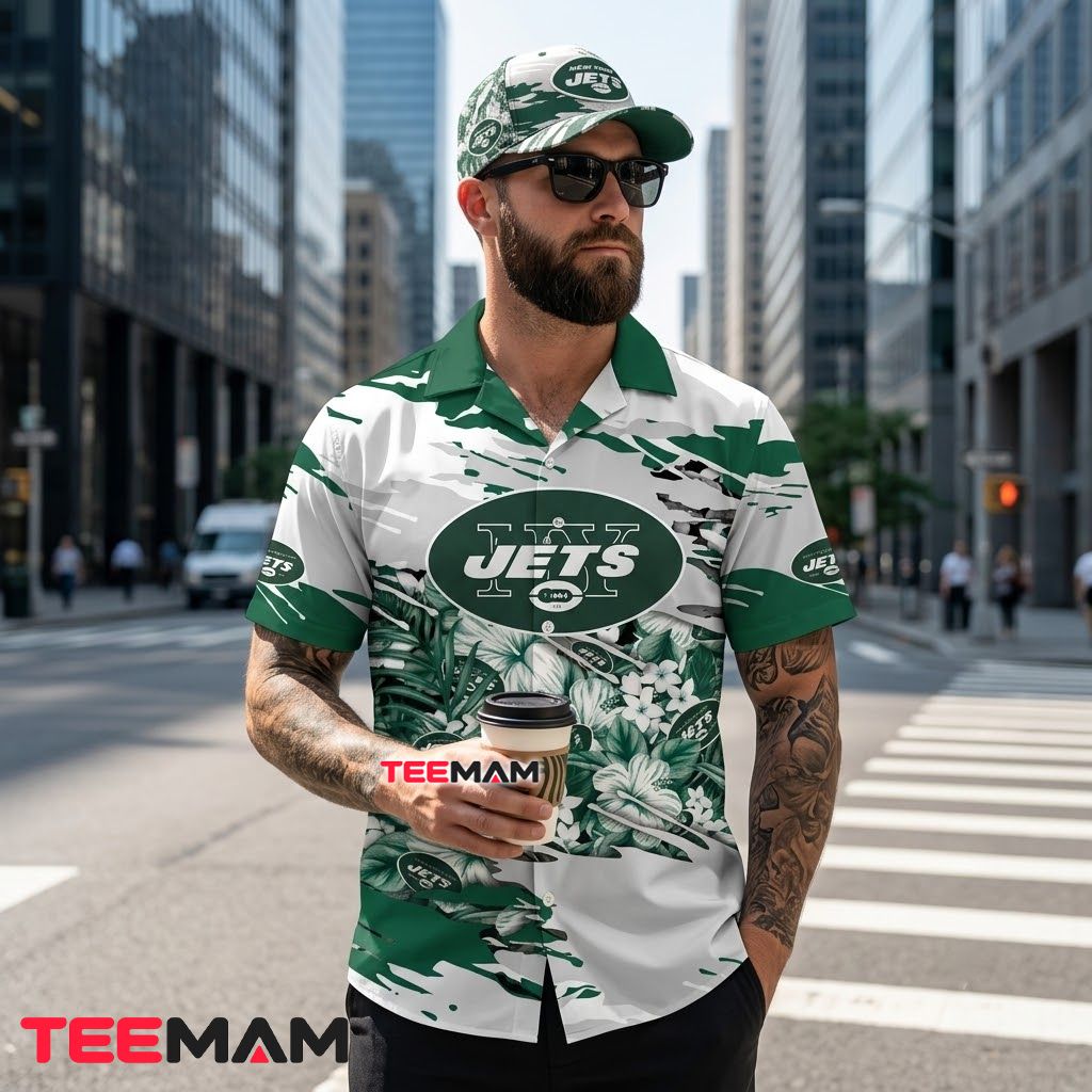 New York Jets Button Up Shirt Custom Best Grandpa Back New York Jets Button Up Shirt Custom Best Grandpa Back