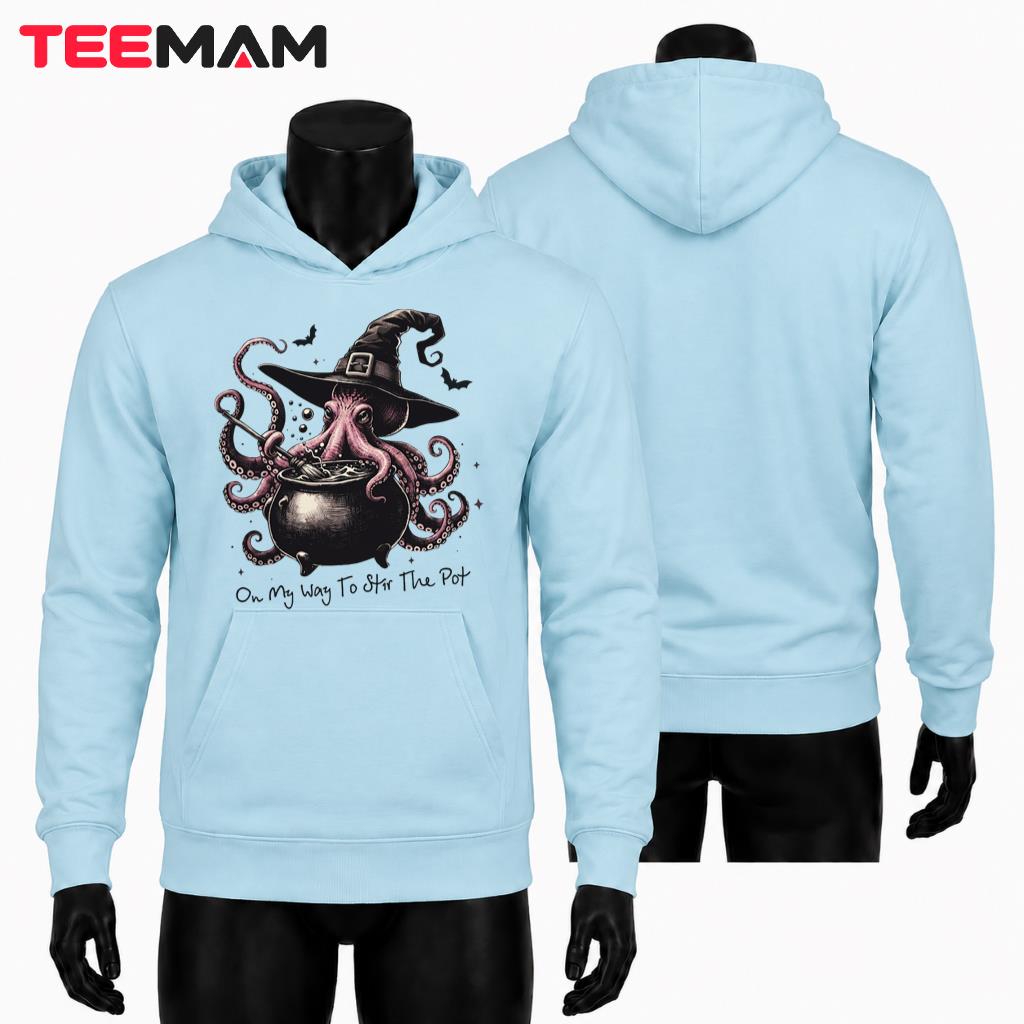 Octopus Halloween Hoodie Witch Cauldron Spooky Magic Gift Octopus Halloween Hoodie Witch Cauldron Spooky Magic Gift