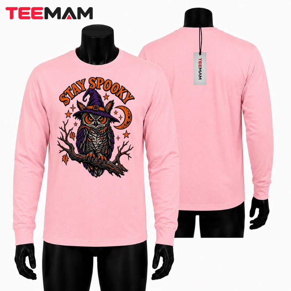 Owl Halloween Long Sleeve Witch Hat Spooky Moon Night Bird Owl Halloween Long Sleeve Witch Hat Spooky Moon Night Bird