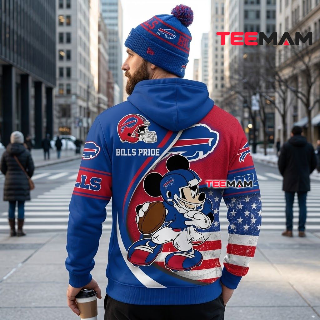 Personalized Buffalo Bills 3D Hoodie Mickey Mouse Version 3 Personalized Buffalo Bills 3D Hoodie Mickey Mouse Version 3