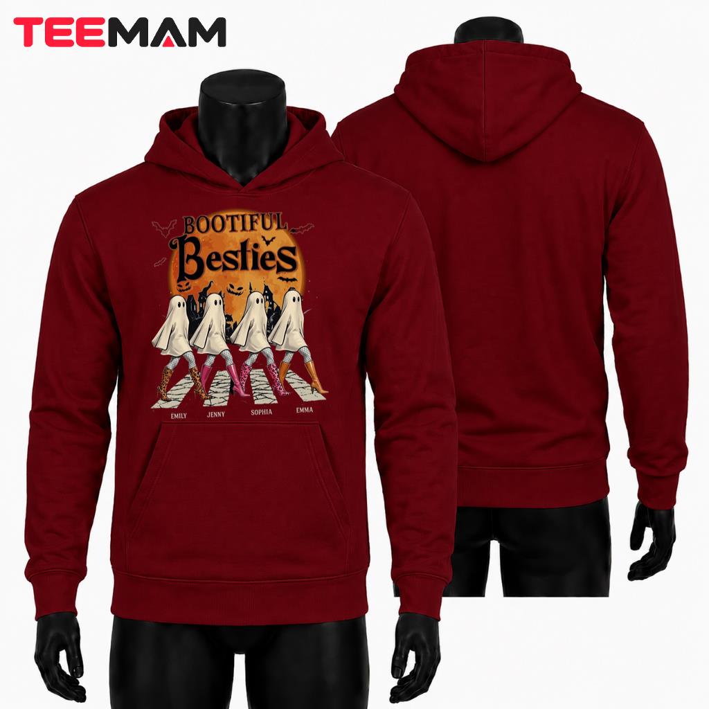 Personalized Halloween Bootiful Besties Ghost Girls Hoodie Personalized Halloween Bootiful Besties Ghost Girls Hoodie