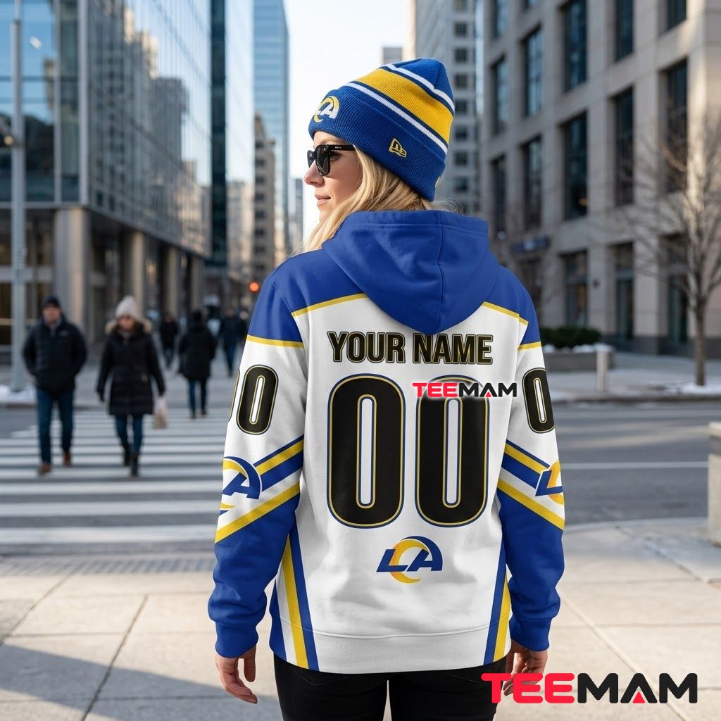 Personalized Los Angeles Rams 3D Hoodie Lips Jersey Style Version 3 Personalized Los Angeles Rams 3D Hoodie Lips Jersey Style Version 3