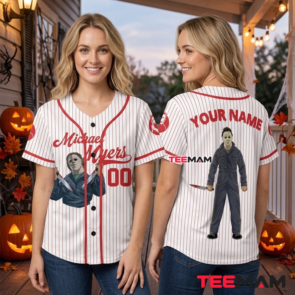 Personalized Michael Myers Baseball Jersey Halloween 3 Personalized Michael Myers Baseball Jersey Halloween 3