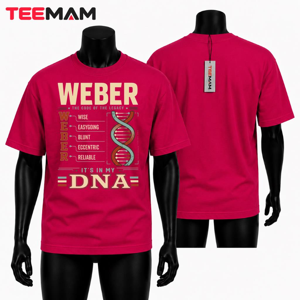 Personalized Weber Its In My DNA Family Name Acrostic T-Shirt