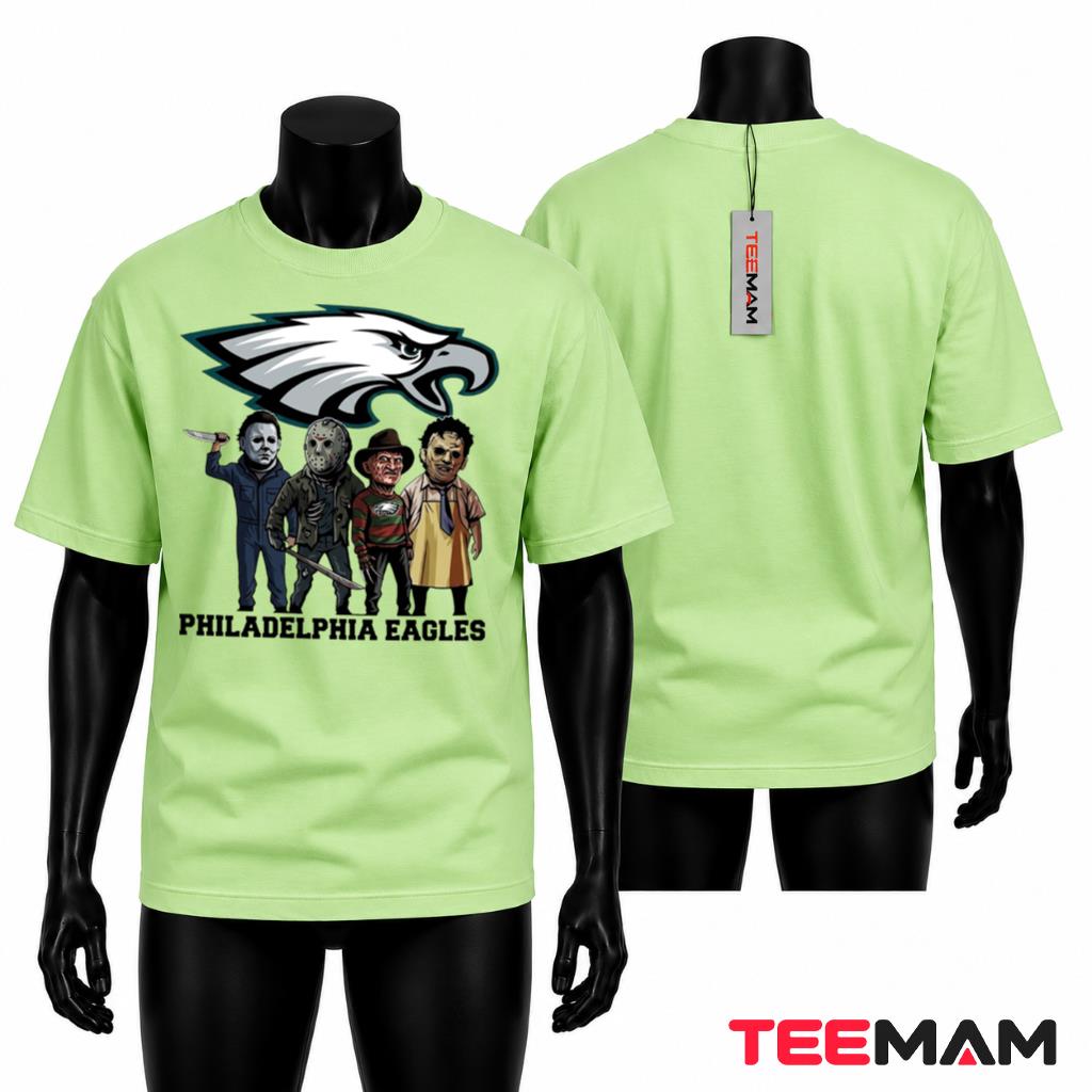 Philadelphia Eagles Halloween T-Shirt Horror Movie Killers