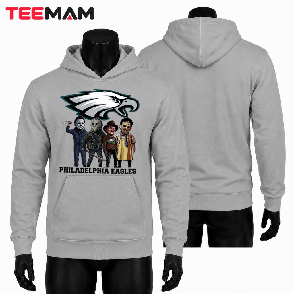 Philadelphia Eagles Halloween Hoodie Horror Movie Killers Philadelphia Eagles Halloween Hoodie Horror Movie Killers