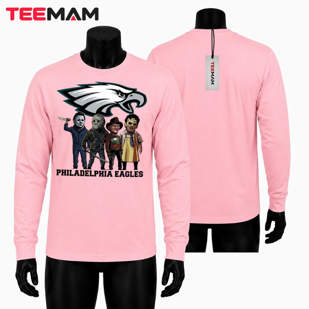 Philadelphia Eagles Halloween Long Sleeve Horror Movie Killers Philadelphia Eagles Halloween Long Sleeve Horror Movie Killers