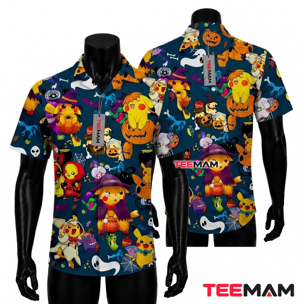 Munchlax Pokemon Hawaiian Shirt Floral White Teal Munchlax Pokemon Hawaiian Shirt Floral White Teal