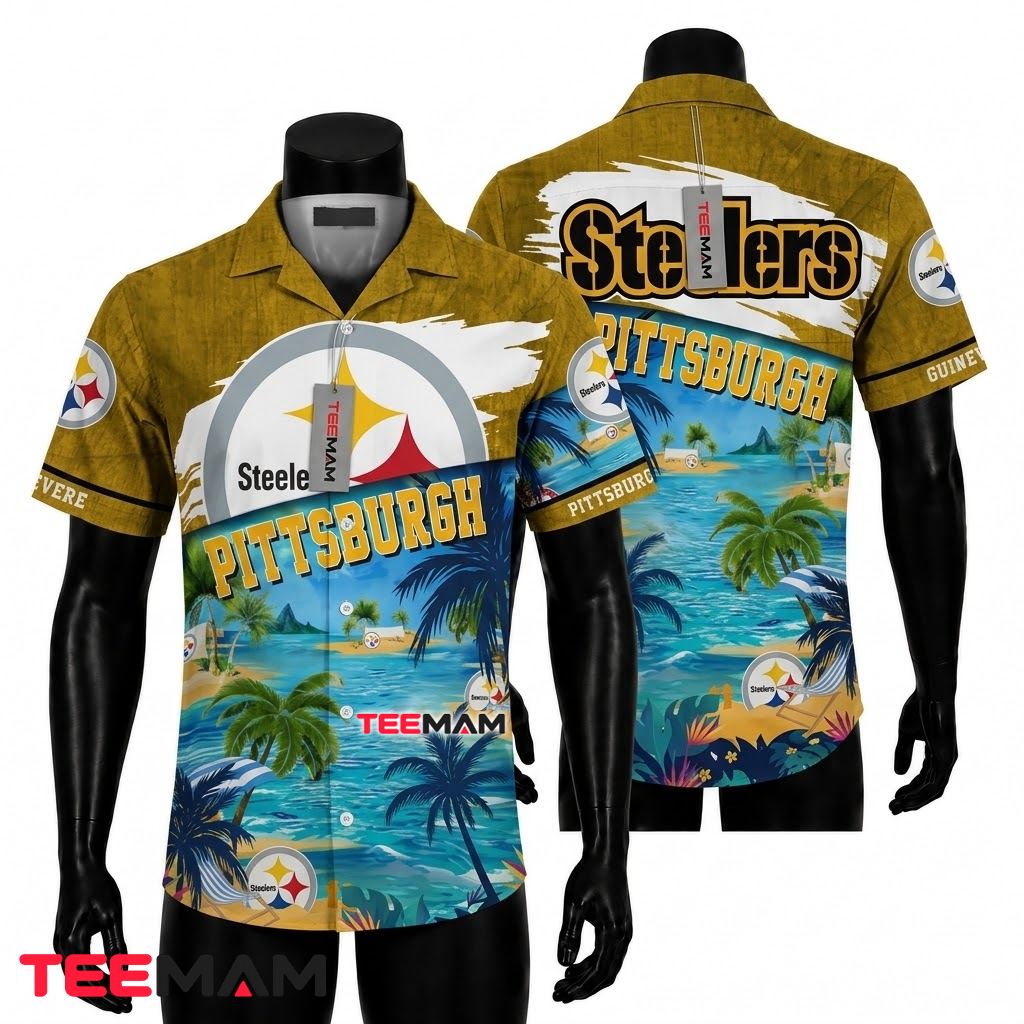 Pittsburgh Steelers Hawaiian Shirt Custom Island Front
