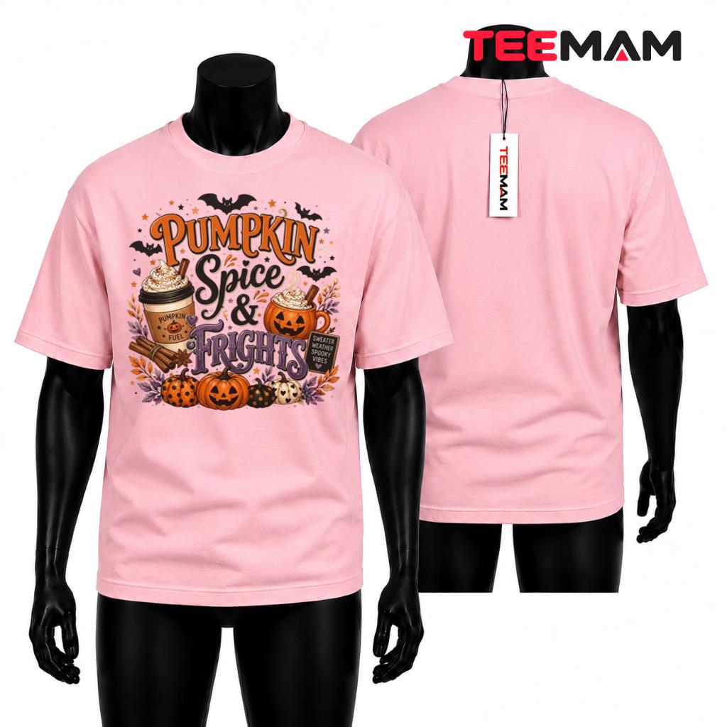Pumpkin Spice Halloween T-Shirt Latte Coffee Spooky