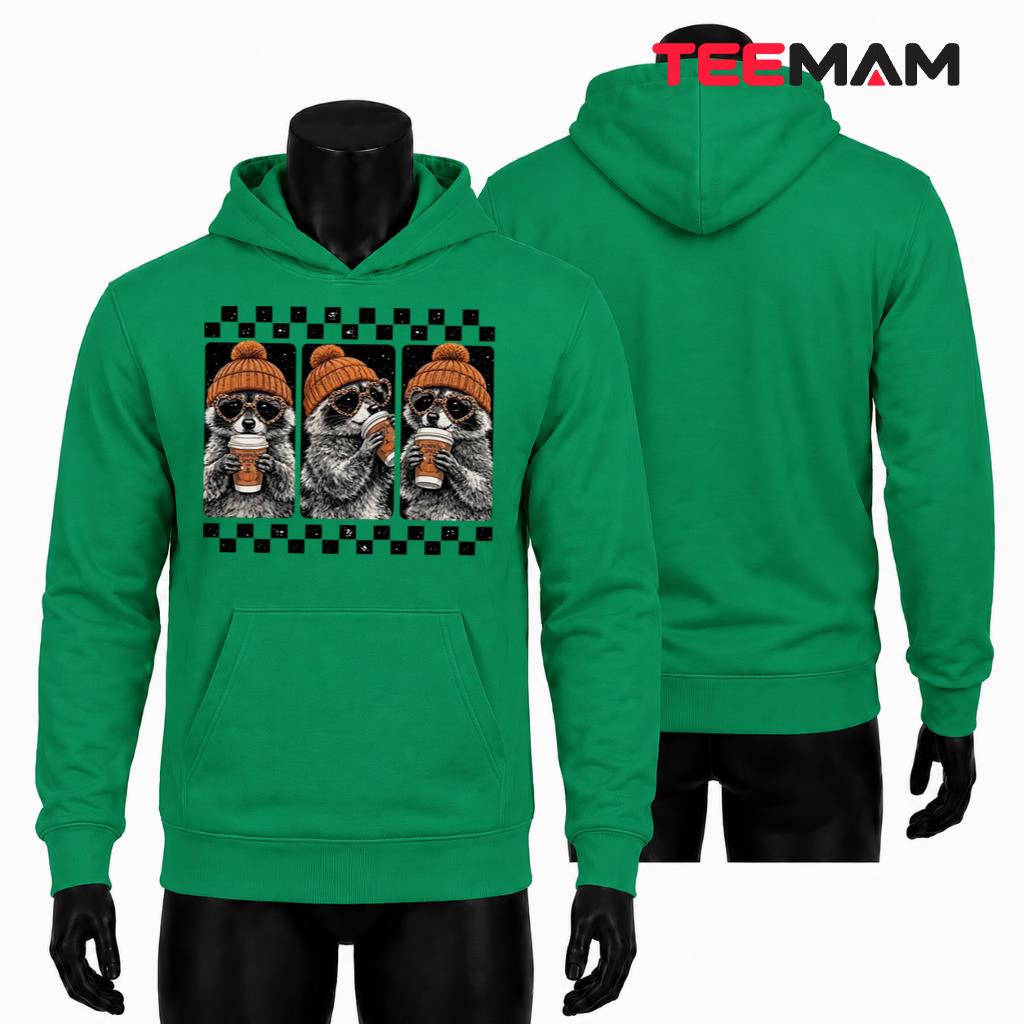 Raccoon Fall Hoodie Pumpkin Spice Coffee Beanie Raccoon Fall Hoodie Pumpkin Spice Coffee Beanie