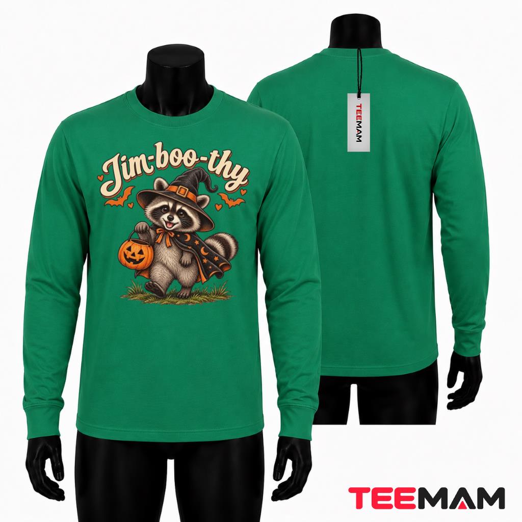Raccoon Halloween Long Sleeve Witch Spooky Animal Pumpkin Raccoon Halloween Long Sleeve Witch Spooky Animal Pumpkin