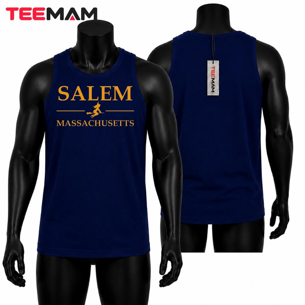 Salem Massachusetts Witch Tank Top Halloween Flying Broom Salem Massachusetts Witch Tank Top Halloween Flying Broom