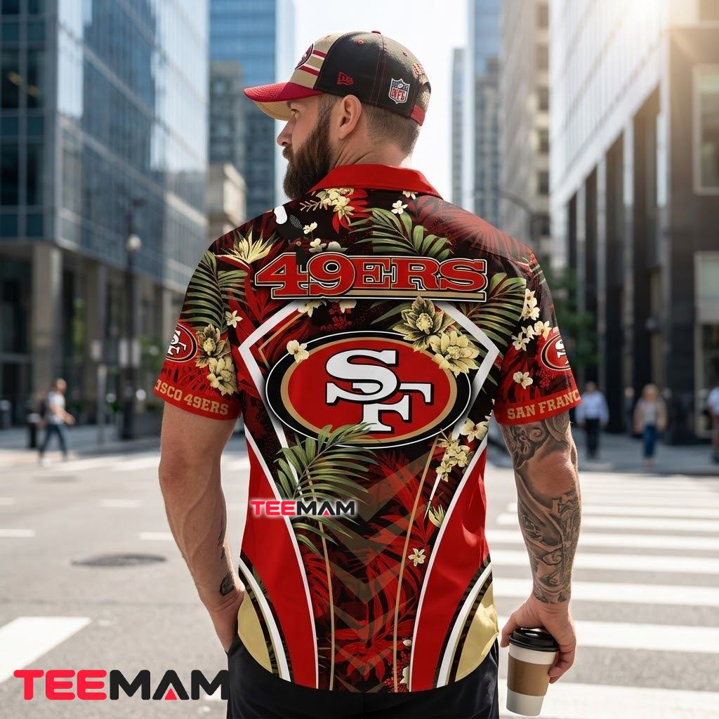 San Francisco 49ers Hawaiian Shirt Toucan Jungle Version 3 San Francisco 49ers Hawaiian Shirt Toucan Jungle Version 3