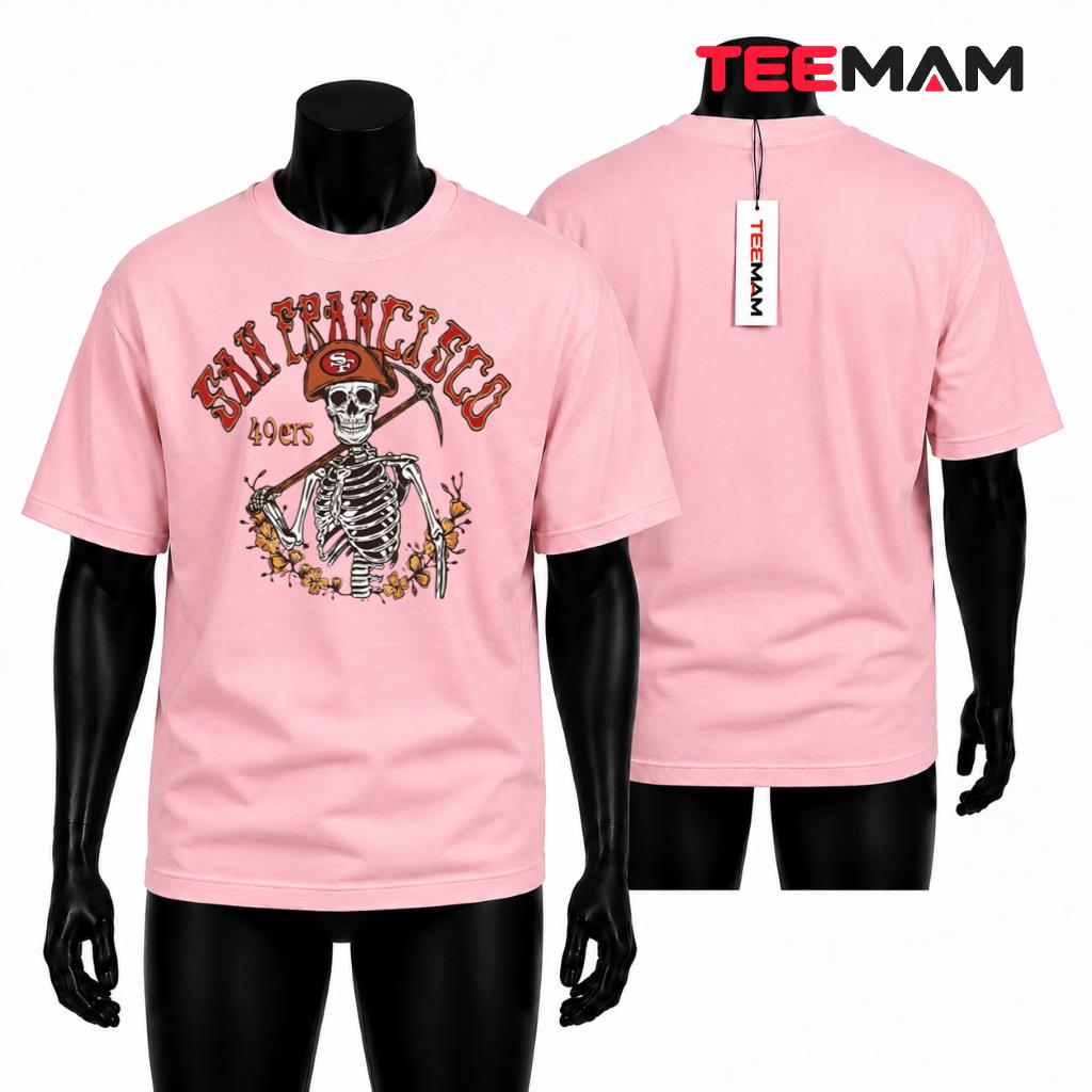San Francisco 49ers T-Shirt Miner Skeleton Pickaxe