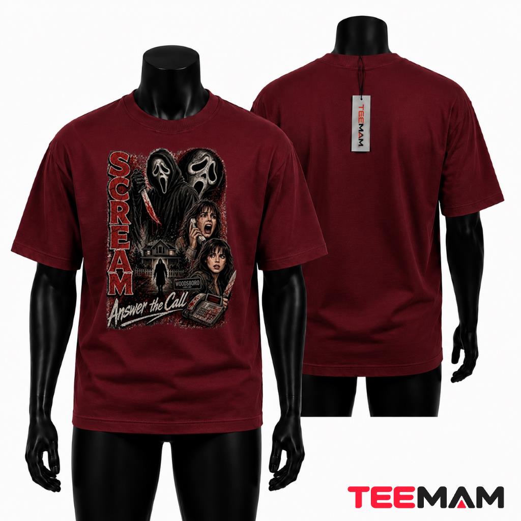 Scream Halloween T-Shirt Ghostface Horror Movie Spooky