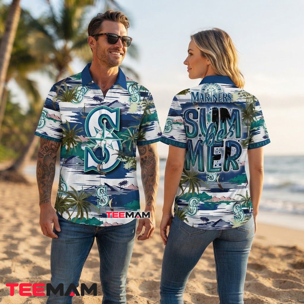 Seattle Mariners Hawaiian Shirt Summer Scenic Back Seattle Mariners Hawaiian Shirt Summer Scenic Back