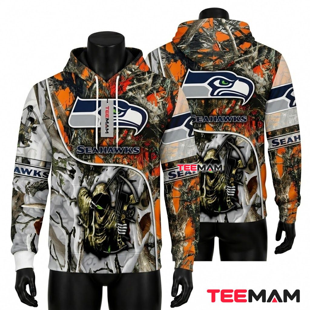 Seattle Seahawks 3D Hoodie American Flag Grunge Print Seattle Seahawks 3D Hoodie American Flag Grunge Print