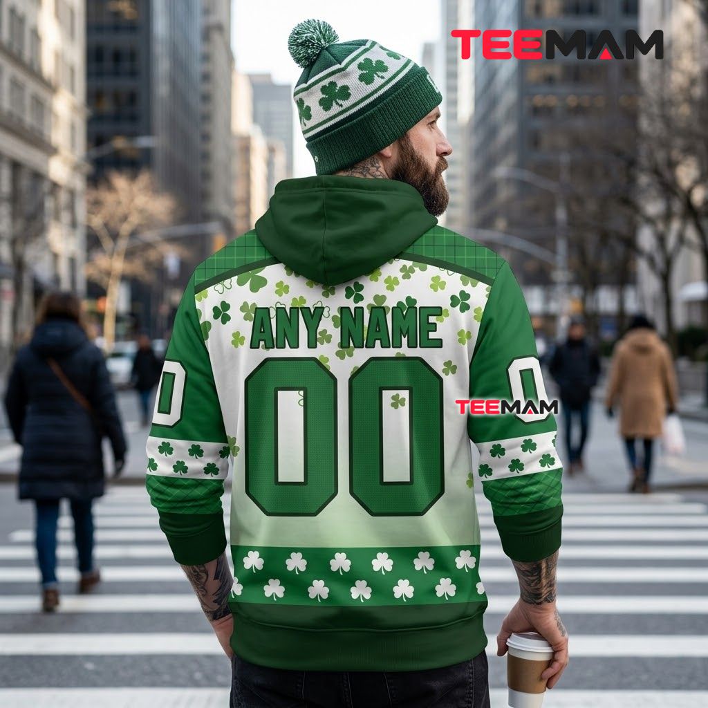 Seattle Seahawks 3D Hoodie Leprechaun Hat Tartan Plaid Version 3 Seattle Seahawks 3D Hoodie Leprechaun Hat Tartan Plaid Version 3