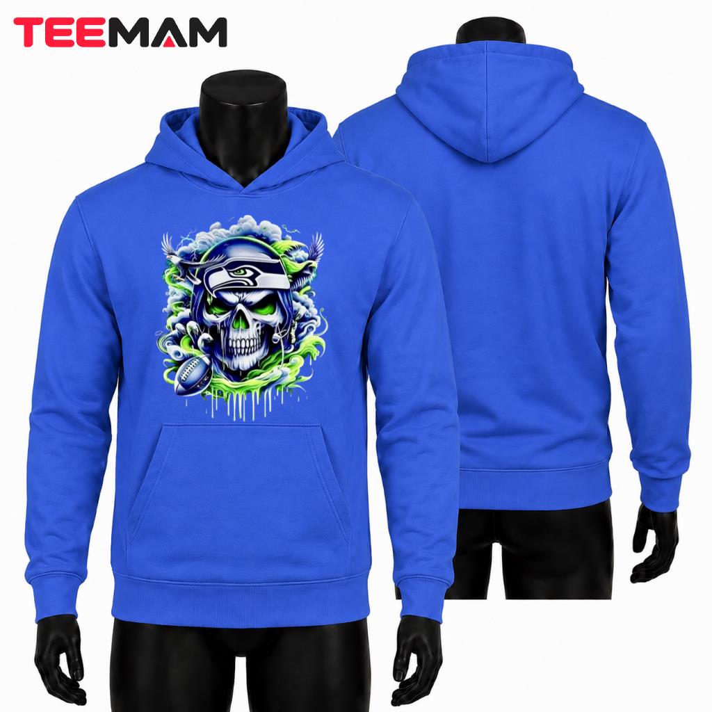 Seattle Seahawks Halloween Hoodie Skull Storm Eagle Seattle Seahawks Halloween Hoodie Skull Storm Eagle