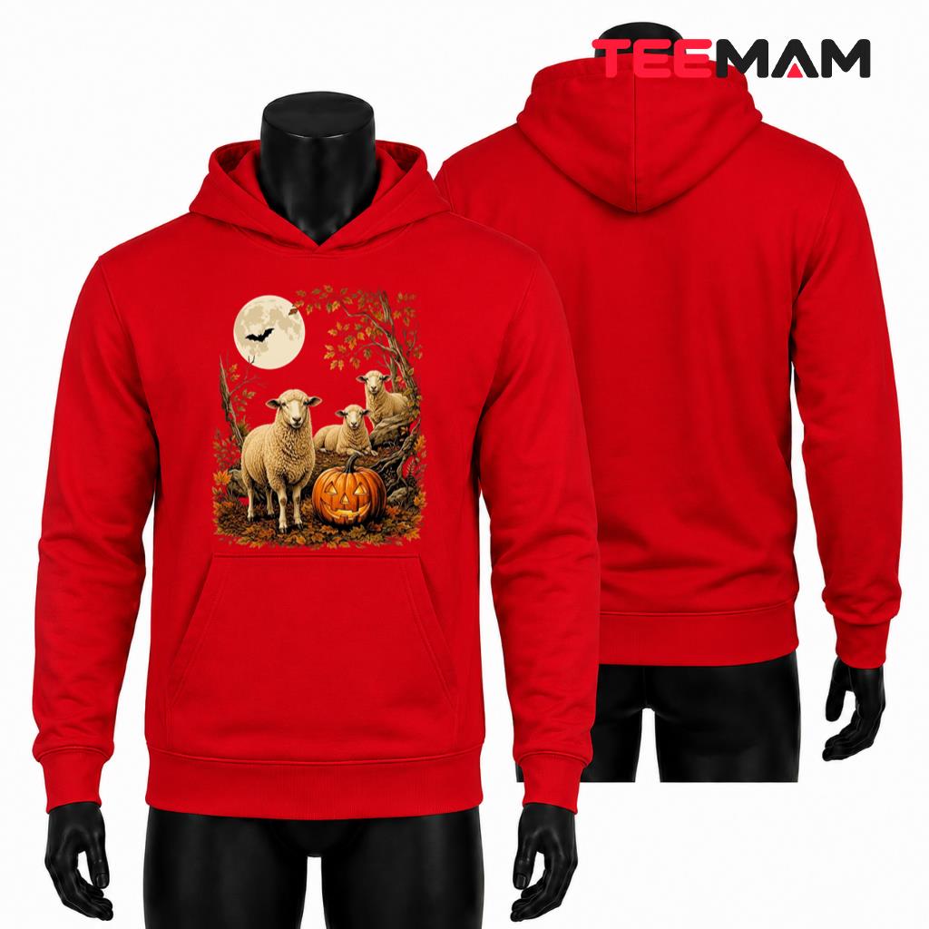 Sheep Halloween Hoodie Spooky Cute Autumn Pumpkin Party Sheep Halloween Hoodie Spooky Cute Autumn Pumpkin Party
