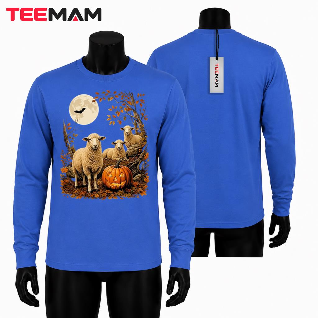 Sheep Halloween Long Sleeve Spooky Cute Autumn Pumpkin Party Sheep Halloween Long Sleeve Spooky Cute Autumn Pumpkin Party