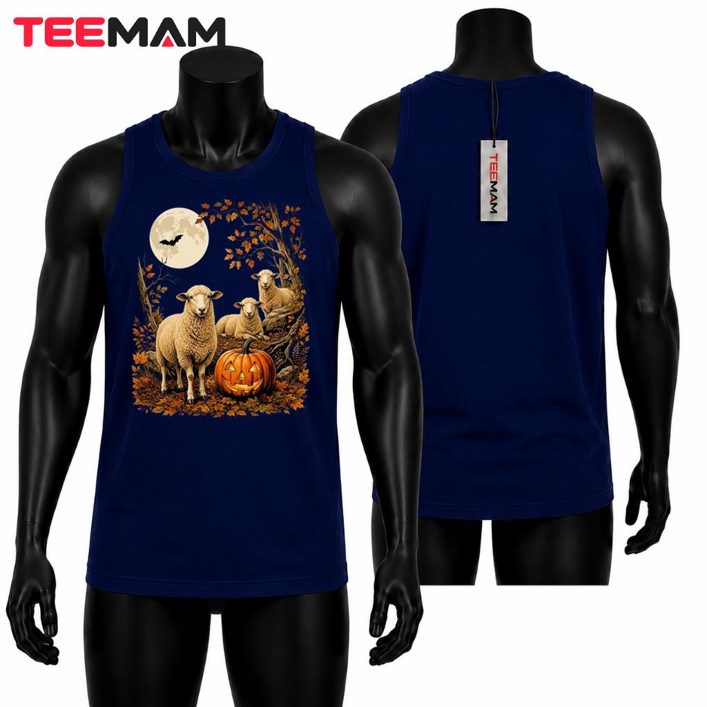 Sheep Halloween Tank Top Spooky Cute Autumn Pumpkin Party Sheep Halloween Tank Top Spooky Cute Autumn Pumpkin Party