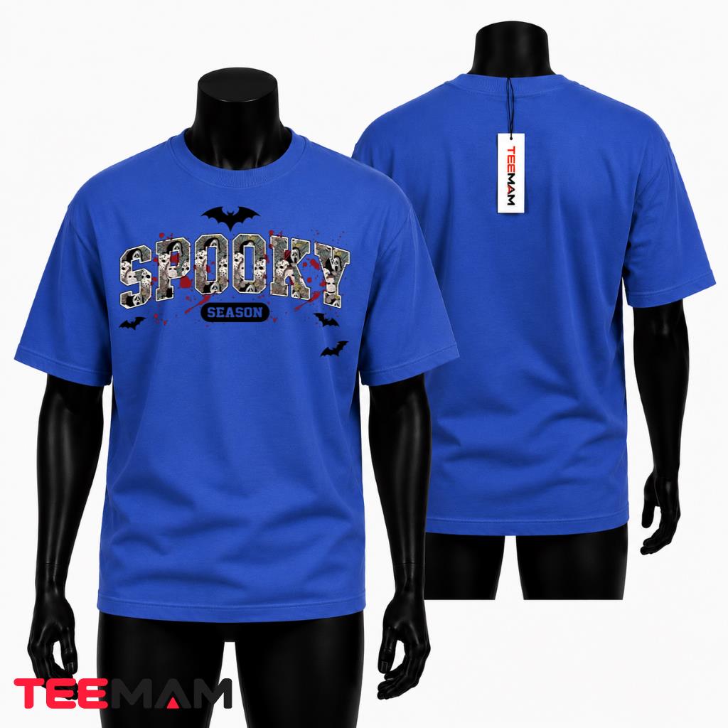 Spooky Season Halloween Horror Movie T-Shirt Bloody Letters