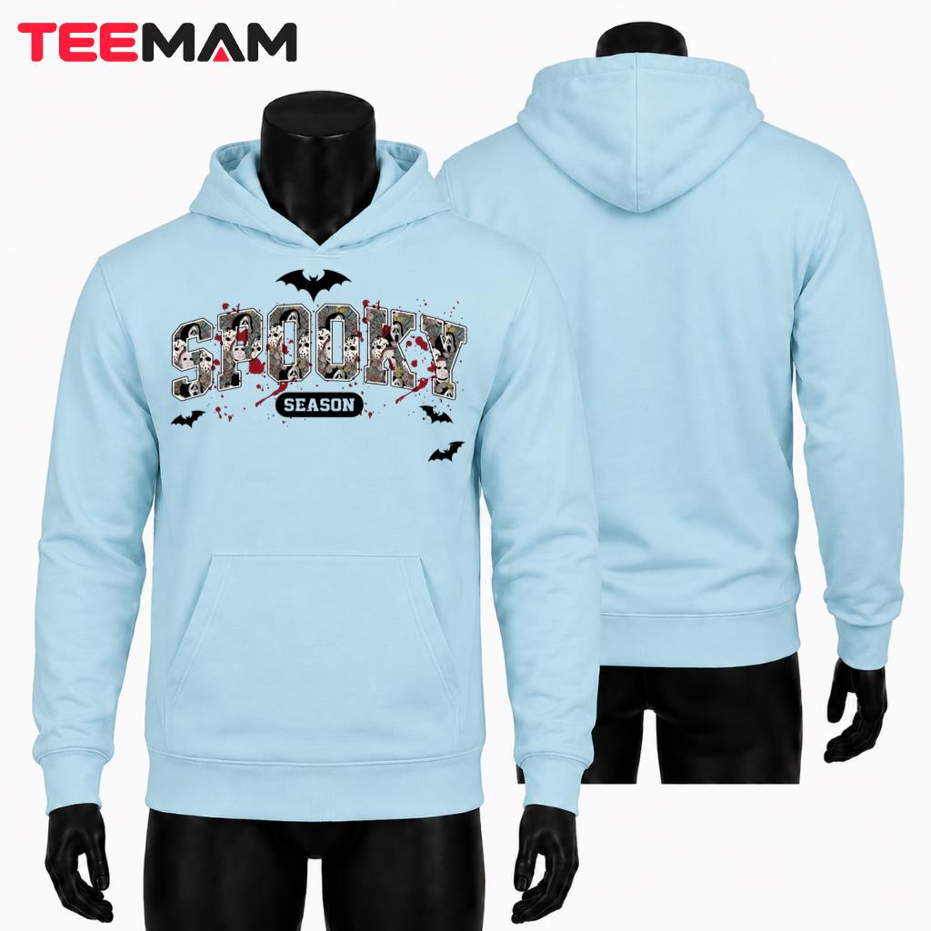 Spooky Season Halloween Horror Movie Hoodie Bloody Letters Spooky Season Halloween Horror Movie Hoodie Bloody Letters