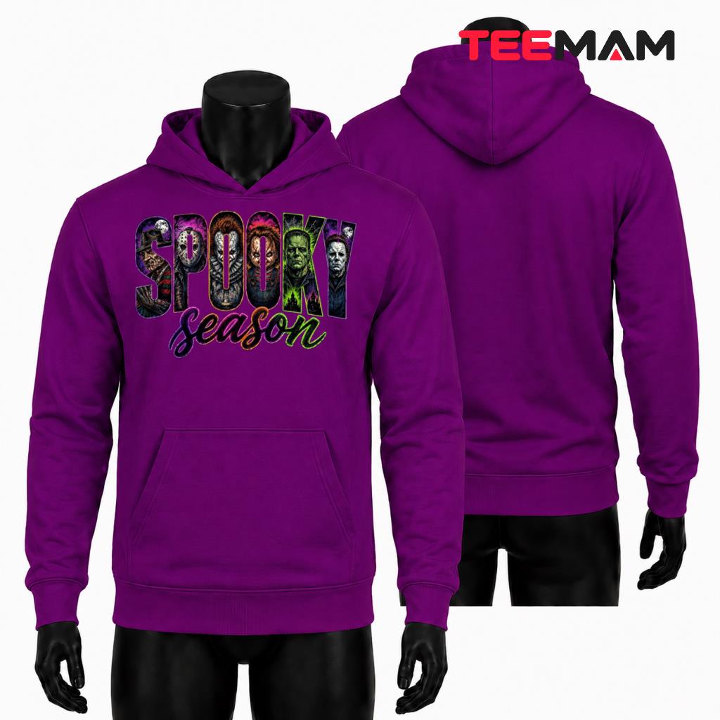 Spooky Season Horror Movie Characters Halloween Hoodie Spooky Season Horror Movie Characters Halloween Hoodie
