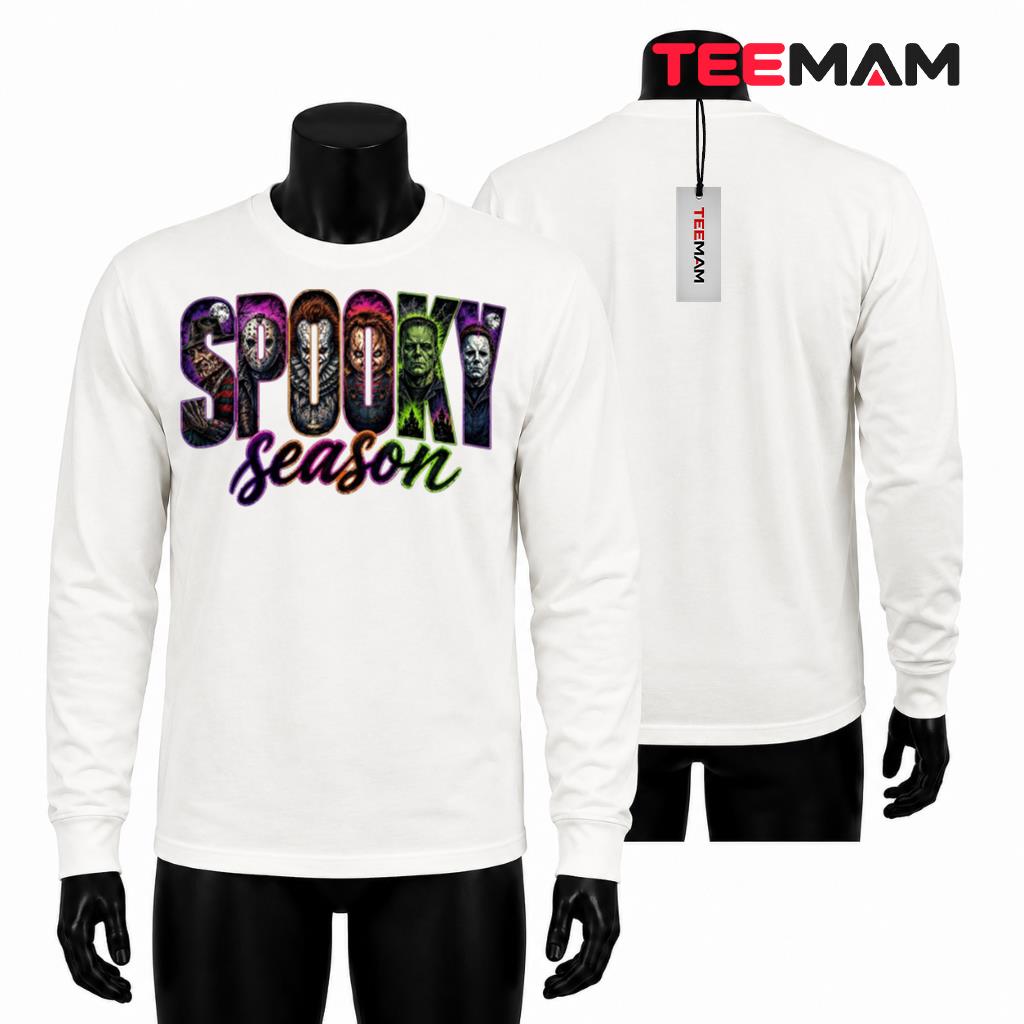 Spooky Season Horror Movie Characters Halloween Long Sleeve Spooky Season Horror Movie Characters Halloween Long Sleeve