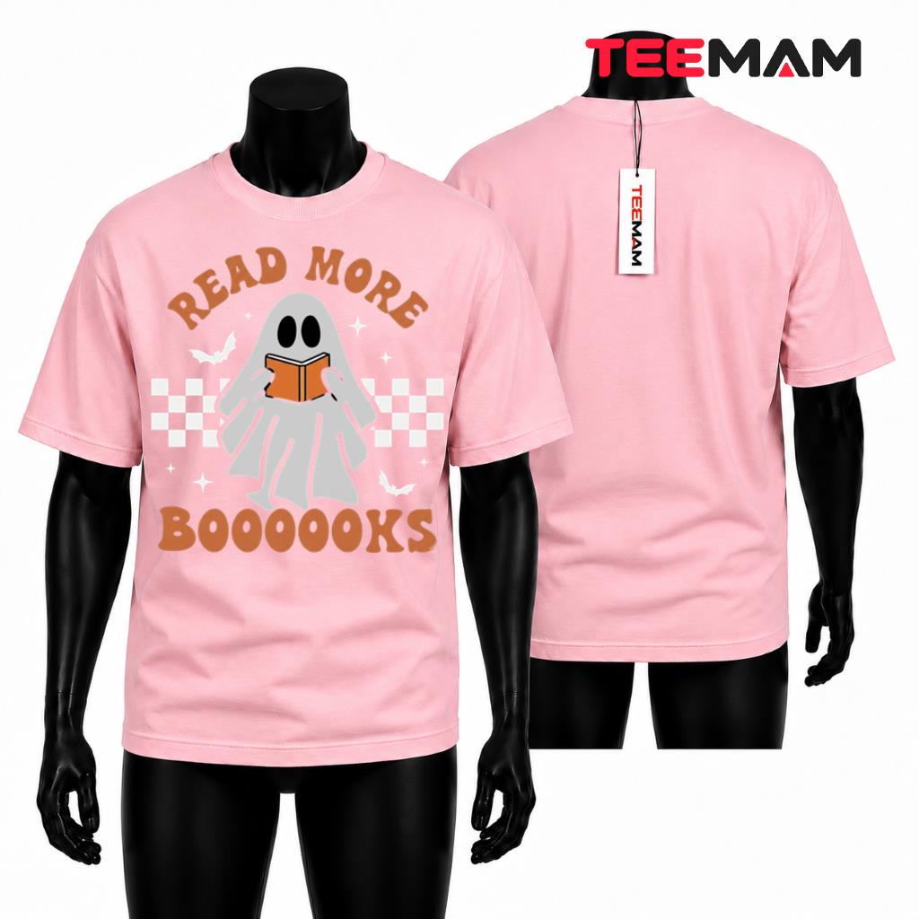 Spooky Teacher Ghost T-Shirt Read More Books