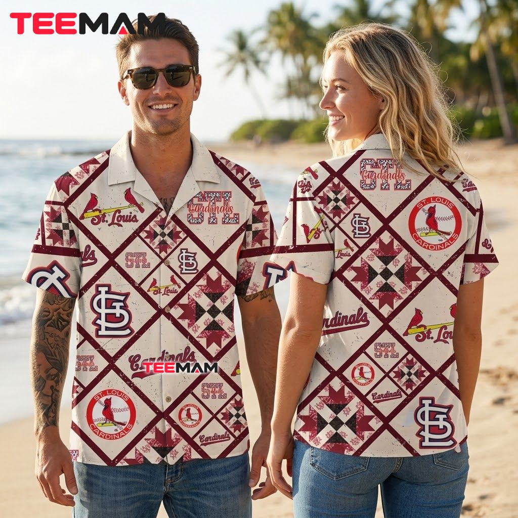 St Louis Cardinals Tropical Shirt Quilt Diamond Back St Louis Cardinals Tropical Shirt Quilt Diamond Back