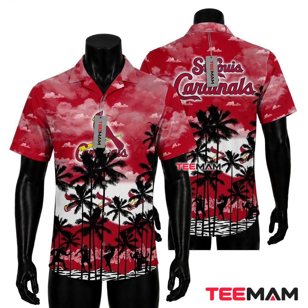 St Louis Cardinals Tropical Shirt Tropical Dancer Front