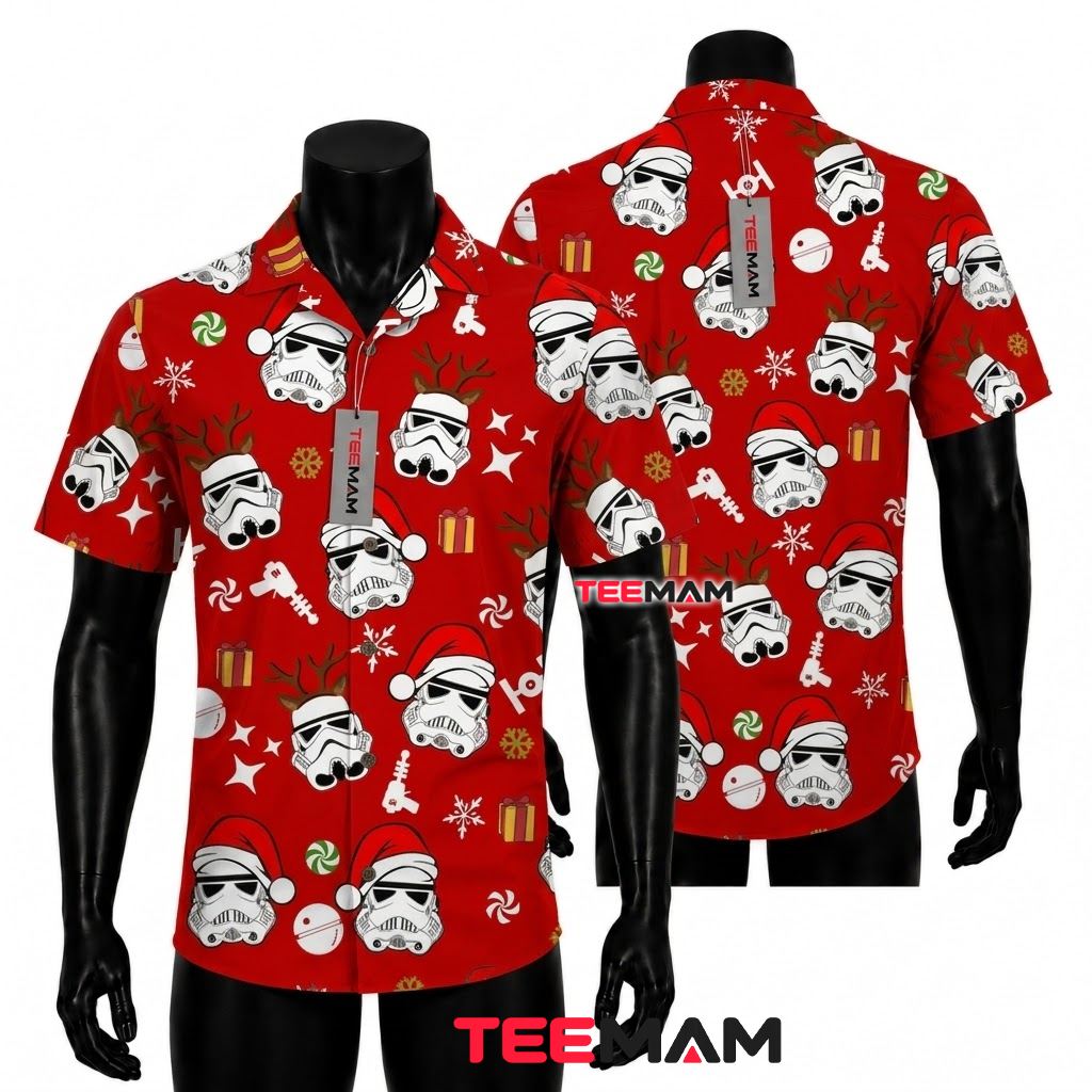 Star Wars Hawaiian Shirt R2-D2 Surfing Beach Print
