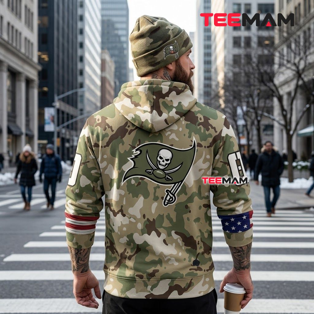 Tampa Bay Buccaneers 3D Hoodie Camo Soldier Helicopter Salute Version 3 Tampa Bay Buccaneers 3D Hoodie Camo Soldier Helicopter Salute Version 3