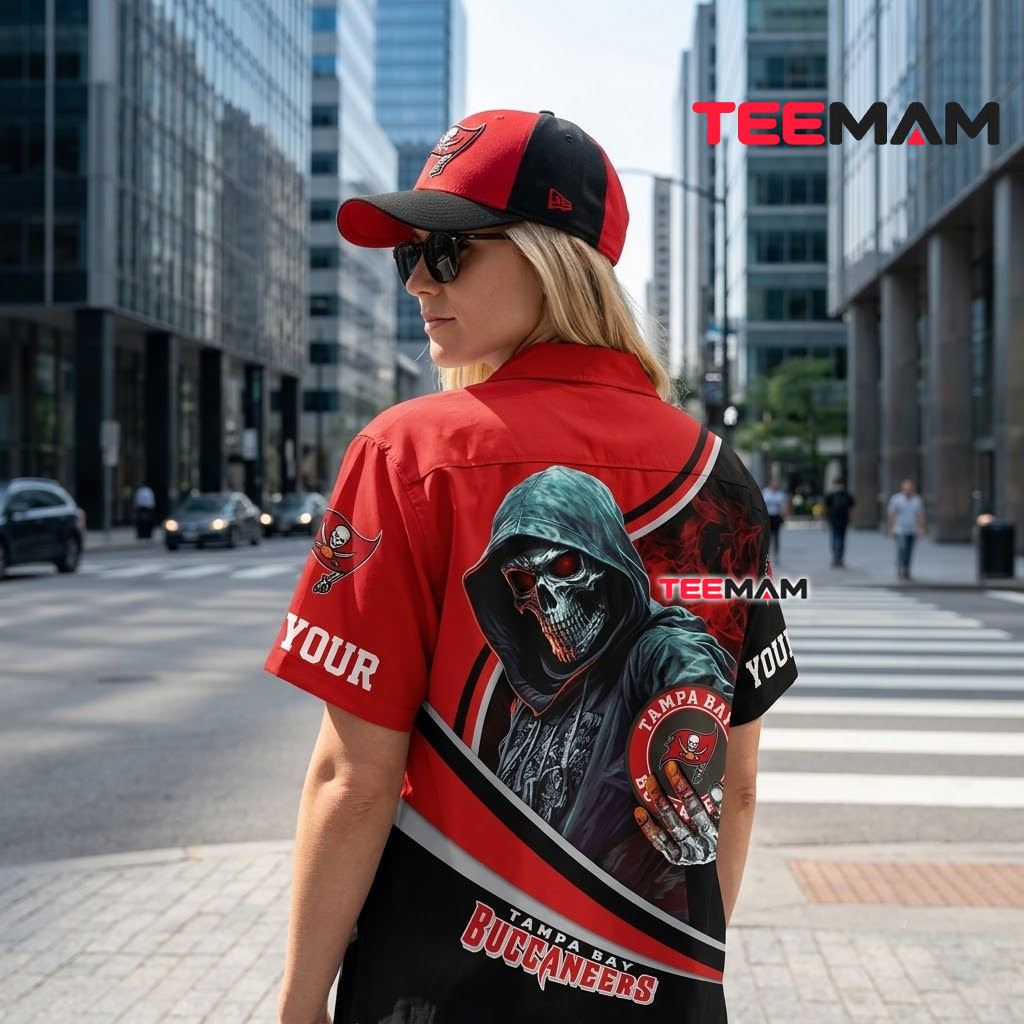 Tampa Bay Buccaneers Tropical Shirt Grim Reaper Version 3 Tampa Bay Buccaneers Tropical Shirt Grim Reaper Version 3