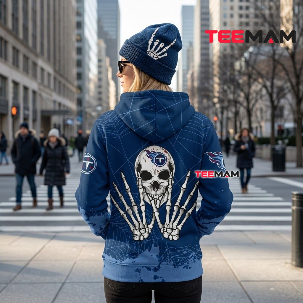 Tennessee Titans 3D Hoodie Skeleton Hands Spider Web Version 3 Tennessee Titans 3D Hoodie Skeleton Hands Spider Web Version 3