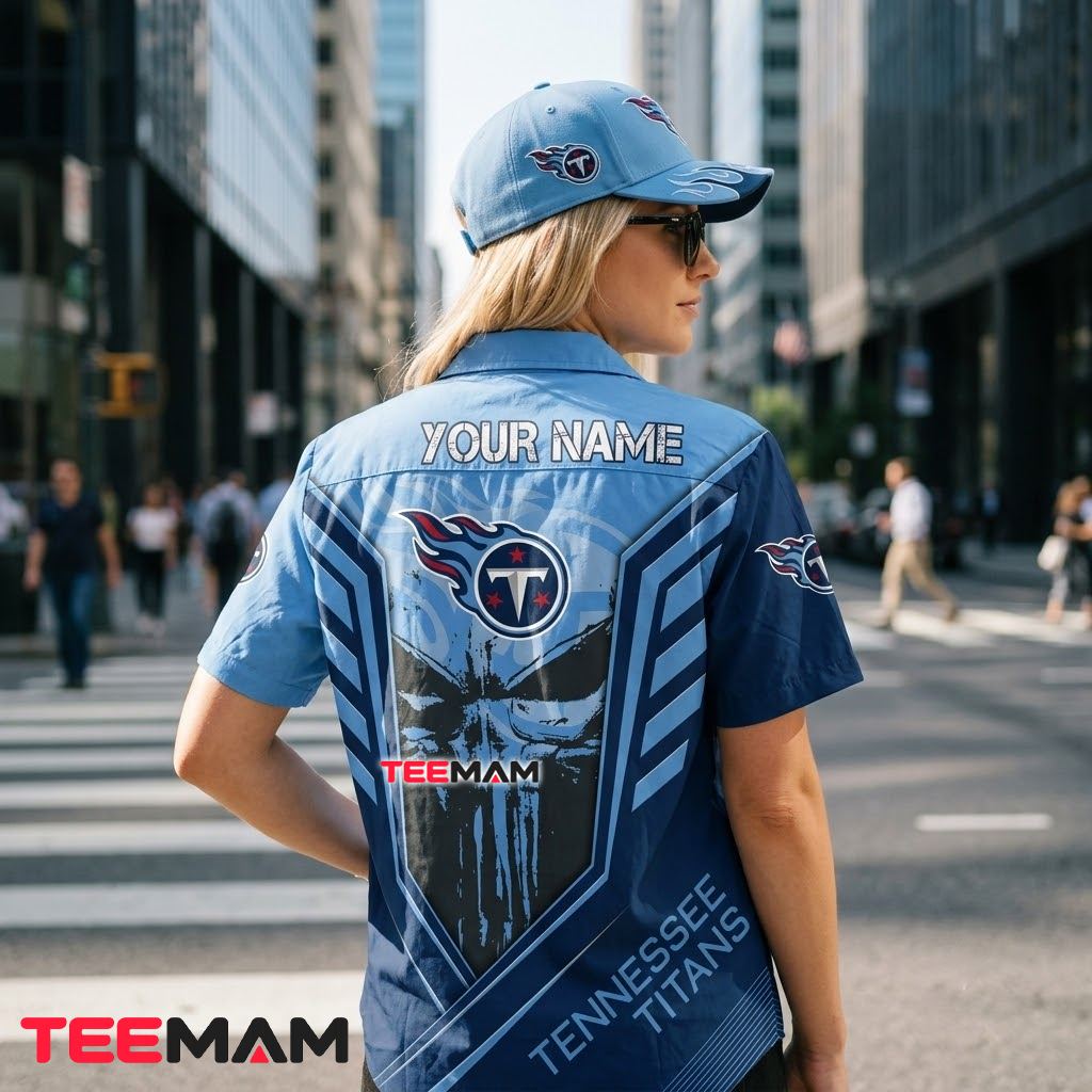 Tennessee Titans Hawaiian Shirt Personalized Skull Grunge Beach Version 3 Tennessee Titans Hawaiian Shirt Personalized Skull Grunge Beach Version 3