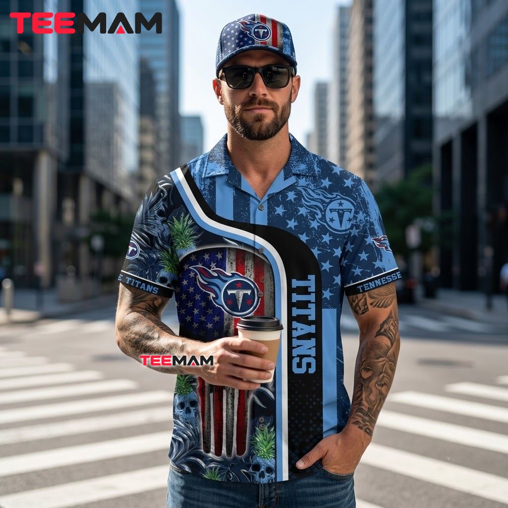 Tennessee Titans Hawaiian Shirt Skull Patriotic Beach Back Tennessee Titans Hawaiian Shirt Skull Patriotic Beach Back