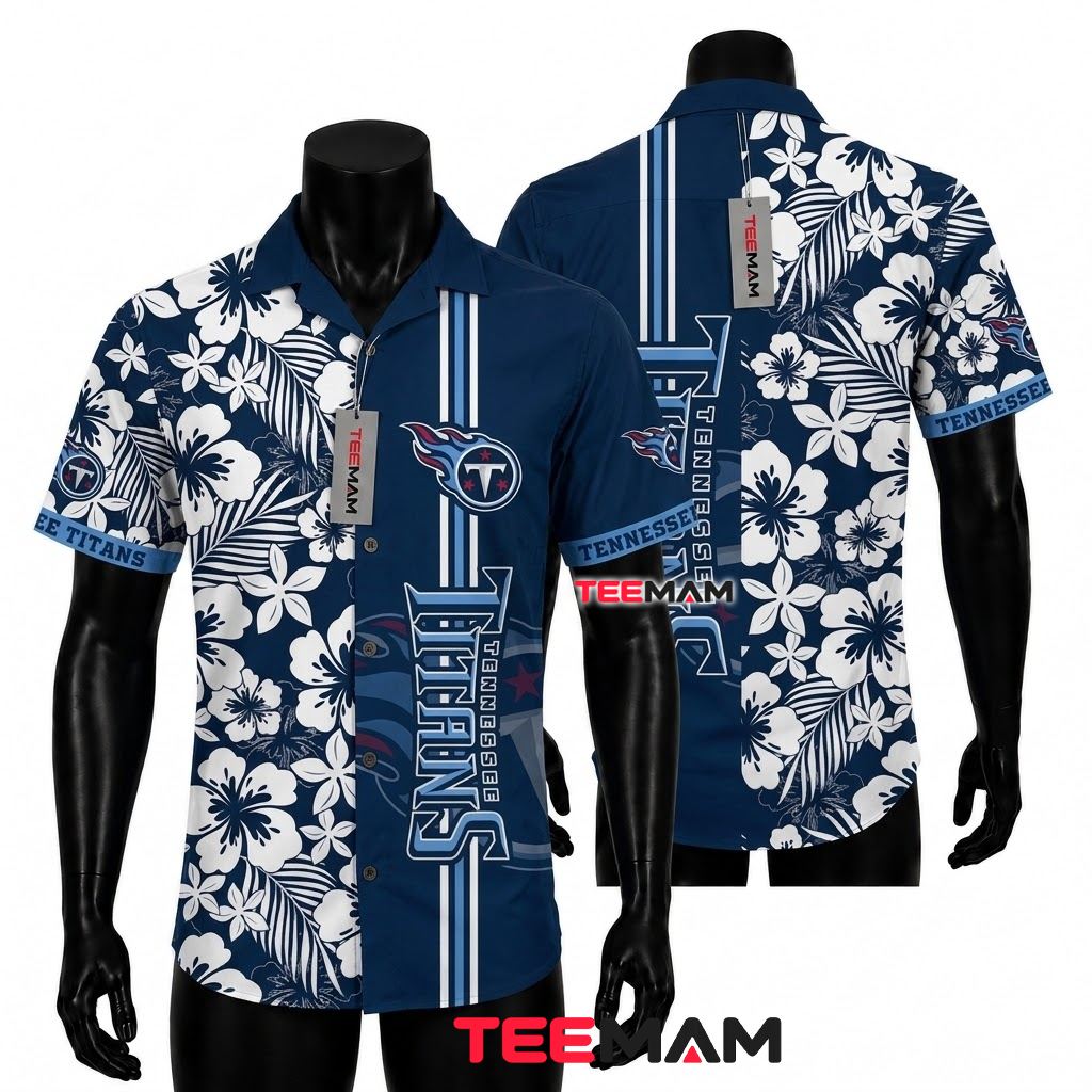 Tennessee Titans Hawaiian Shirt 4th Of July Leopard Tennessee Titans Hawaiian Shirt 4th Of July Leopard