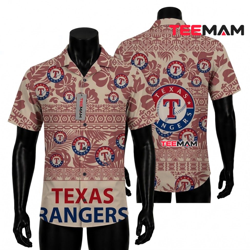Texas Rangers Button Up Shirt Daisy Stripe Texas Rangers Button Up Shirt Daisy Stripe