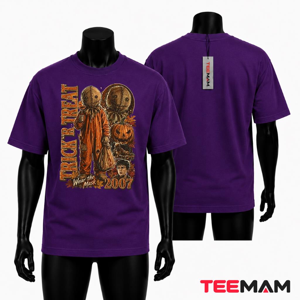 Trick r Treat Halloween T-Shirt Sam Horror Movie Spooky