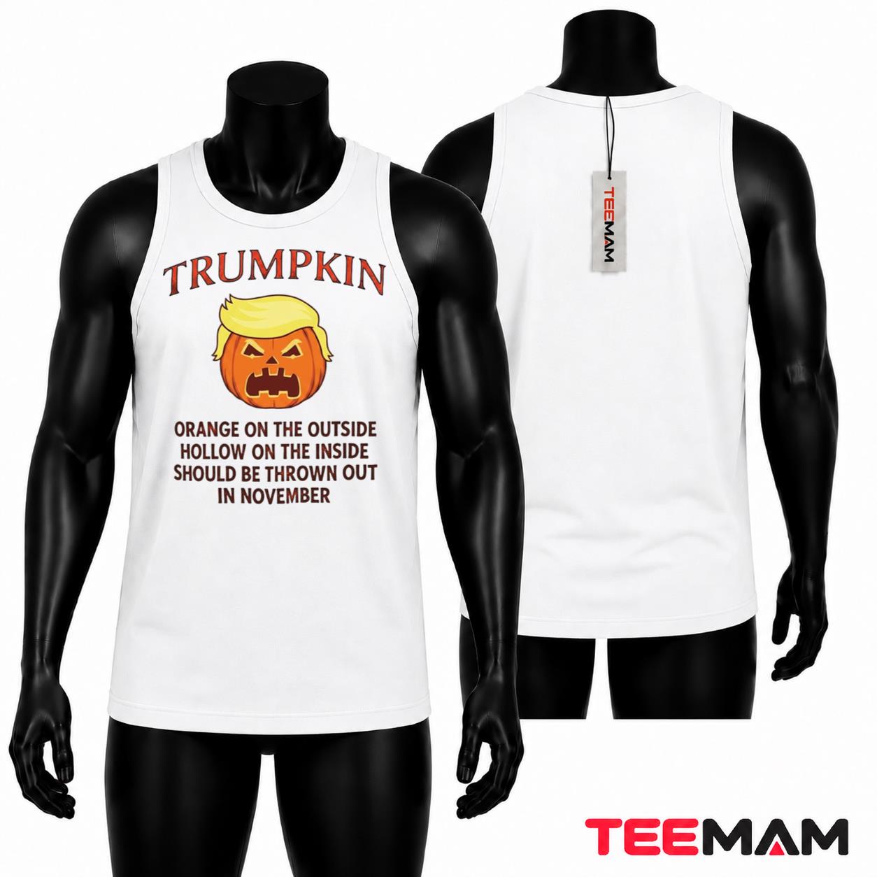 Trumpkin Orange Outside Hollow Inside Tank Top Trumpkin Orange Outside Hollow Inside Tank Top