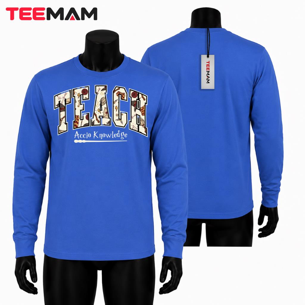 Wizard Teacher Long Sleeve Accio Knowledge Magic Wizard Teacher Long Sleeve Accio Knowledge Magic