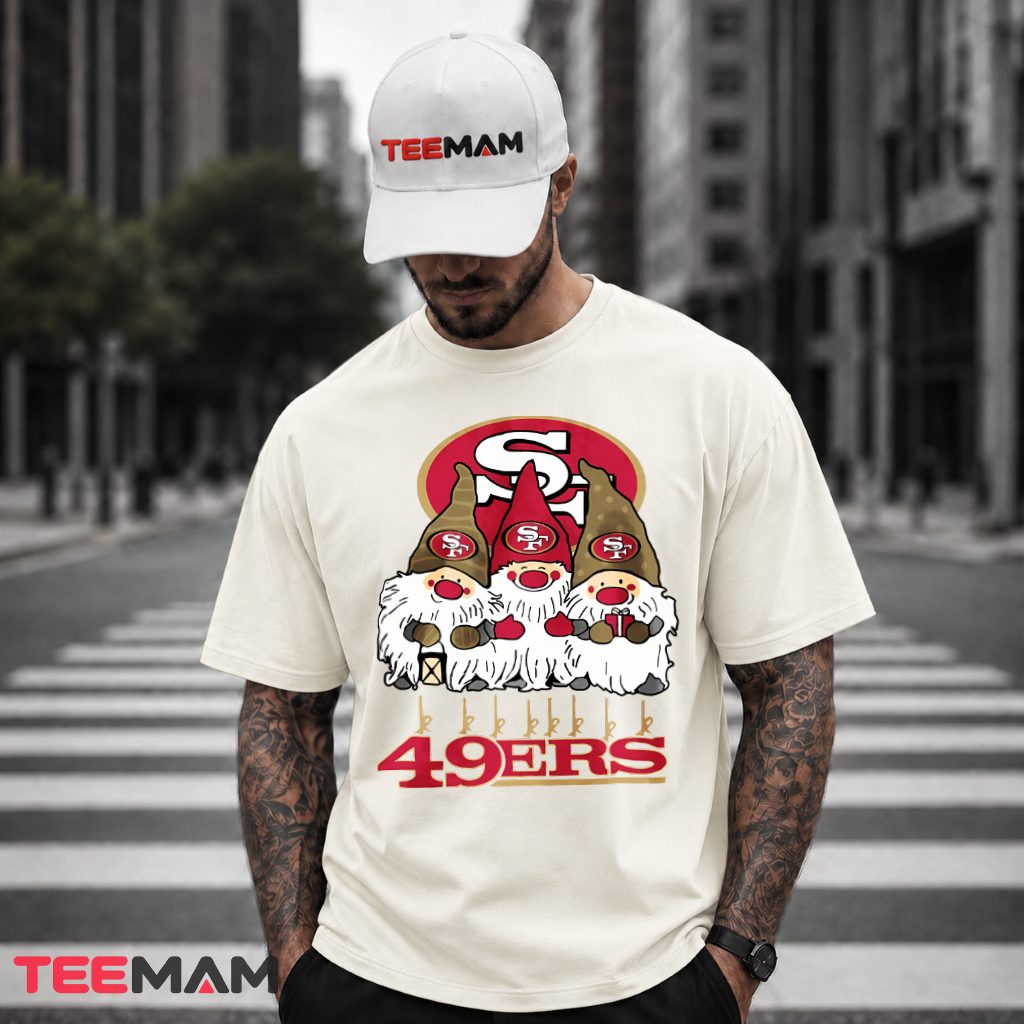 49ers Christmas Gnomes Holiday T-Shirt