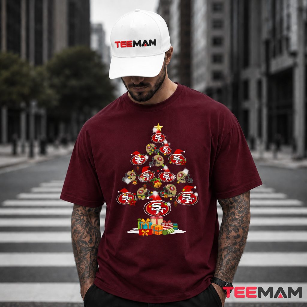 49ers Christmas Tree Football Ornaments T-Shirt