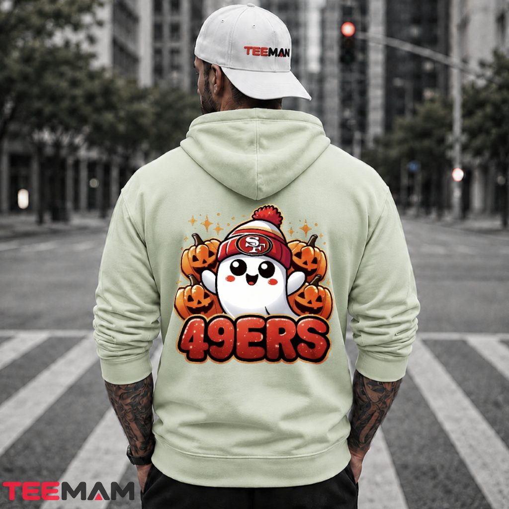 49ers Halloween Cute Ghost Pumpkin Hoodie 49ers Halloween Cute Ghost Pumpkin Hoodie